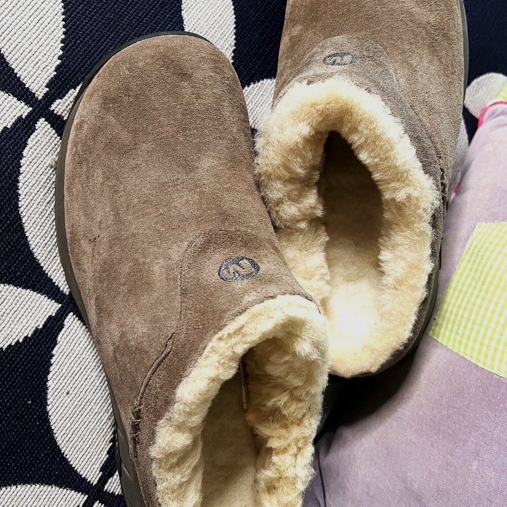 Merrell Encore Ice Slide Brown Clog Mule Sherpa W… - image 2